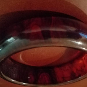 Vintage amber root beer swirl Bakelite Bangle